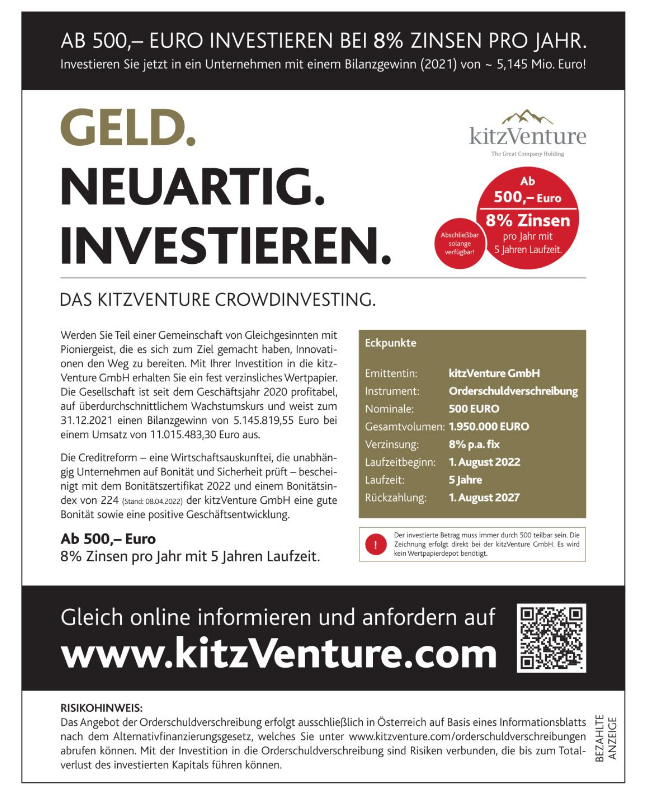 kitzVenture-Werbung in oe24, Teil 3