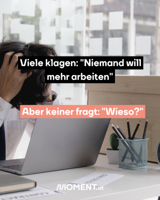 Mann greift sich verzweifelt an den Kopf. Viele klagen: "Niemand will   mehr arbeiten" 