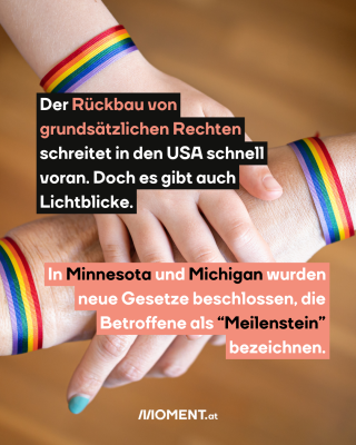 Der Rückbau von Rechten schreitet in den USA schnell voran. Doch es gibt auch Bundesstaaten, die gegen die Entwicklung vorgehen. In Minnesota und Michigan wurden jetzt Gesetze beschlossen, die Betroffene als “Meilenstein” bezeichnen.