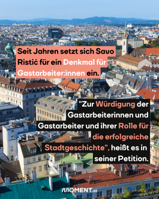 Man sieht Wien im Hintergrund.