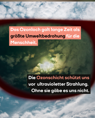 Eine Foto der Sonne durch eine Sonnenbrille hindurch.