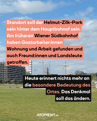 Man sieht den Helmut Zilk Park in Wien