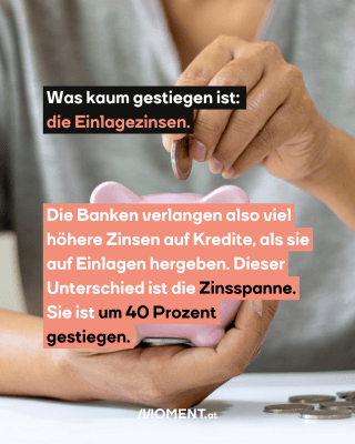 Man sieht ein Sparschwein