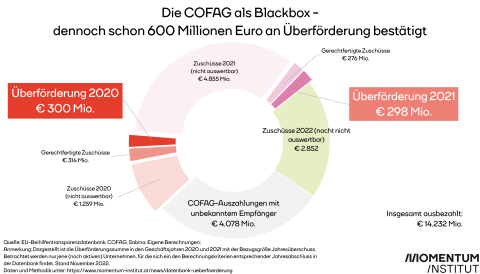 Ein großer Teil der Corona-Hilfen kann noch nicht untersucht werden. Trotzdem sind schon fast 600 Millionen Euro Überförderung sicher.