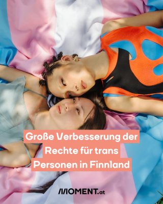 Transgender Frauen. Text:  Große Verbesserung der   Rechte für <span class=