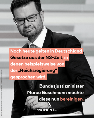 Noch heute gelten in Deutschland Gesetze aus der NS-Zeit, in denen beispielsweise von der "Reichsregierung" gesprochen wird. Bundesjustizminister Marco Buschmann möchte diese nun bereinigen.