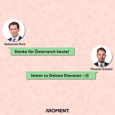 Sebastian Kurz bedankt sich