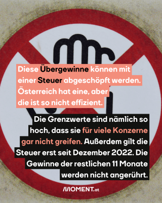 Ein rotes, rundes Schild ist zu sehen mit einer Hand darauf, die durchgestrichen ist.