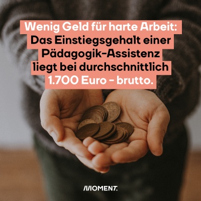 Wenig Geld für harte Arbeit.