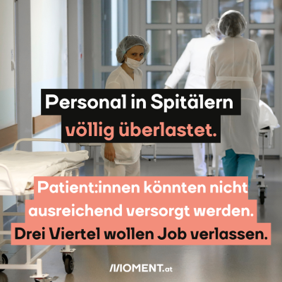 Krankenhauspersonal am Flur.