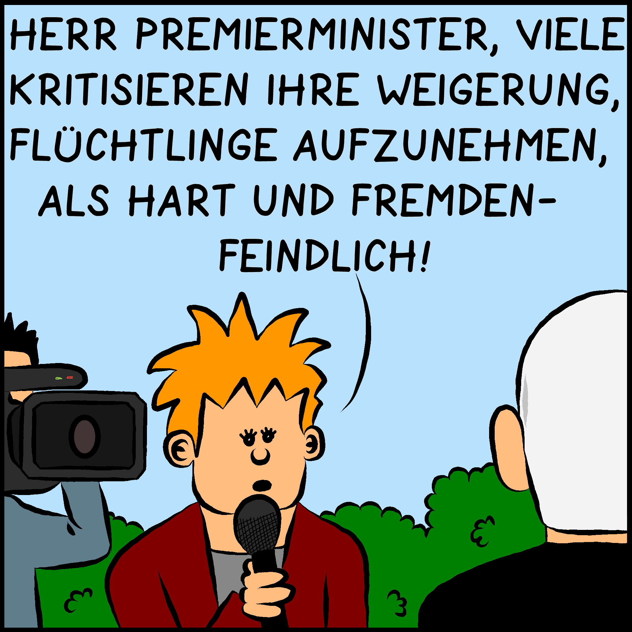 Der Regierungschef als Flüchtlingshelfer