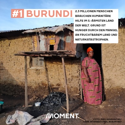 #1: Burundi – 2,3 Millionen Menschen benötigen humanitäre Hilfe