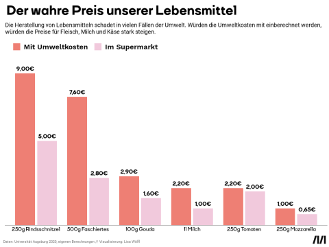 Grafik: Der wahre Preis unserer Lebensmittel