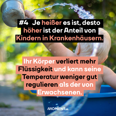 #4 Je heißer es ist, desto häufiger kommen Kinder ins Krankenhaus