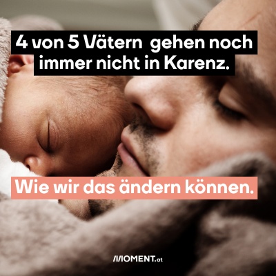 Ein Vater mit seinem Kind.