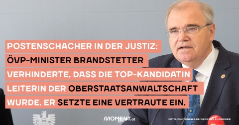 Wolfgang Brandstetter und Vorwurf Postenschacher