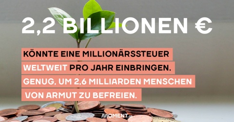 Zahl des Tages: 2,2 Billionen Euro könnte eine Millionärssteuer weltweit jährlich bringen