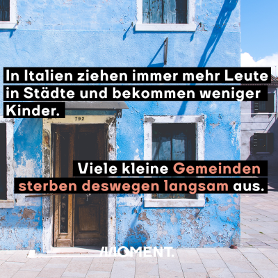 Die Landflucht nimmt dort immer mehr zu