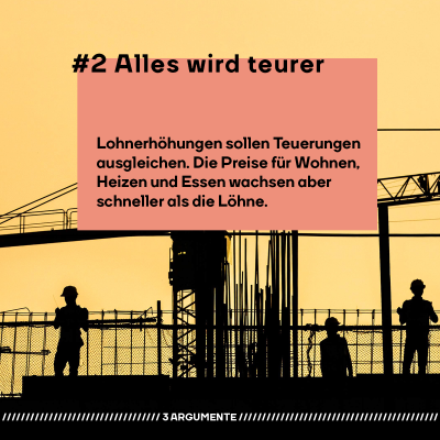 #2 Alles wird teurer  Lohnerhöhungen sollen Teuerungen ausgleichen. Die Preise für Wohnen, Heizen und Essen wachsen aber schneller als die Löhne.