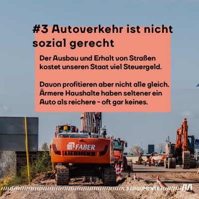 Argument 3: Autoverkehr ist nicht sozial gerecht.