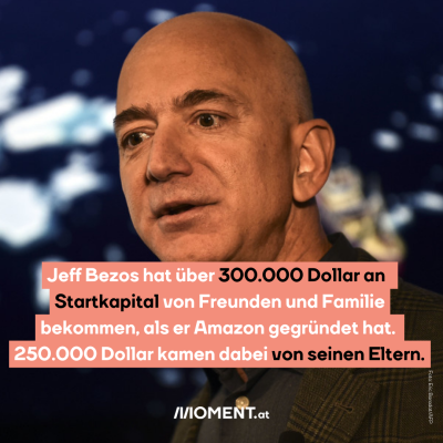 Jeff Bezos bekam Geld von den Eltern