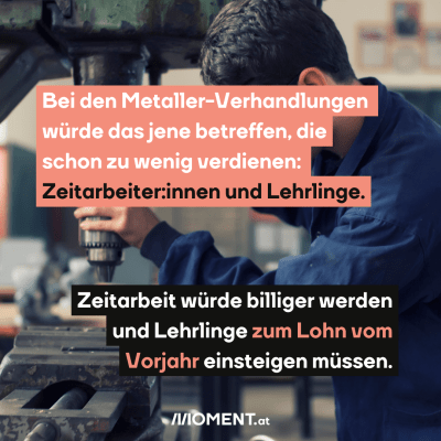 Man sieht einen jungen Mann beim Arbeiten mit einer Maschine.