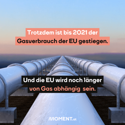 Man sieht mehrere Gas-Pipelines