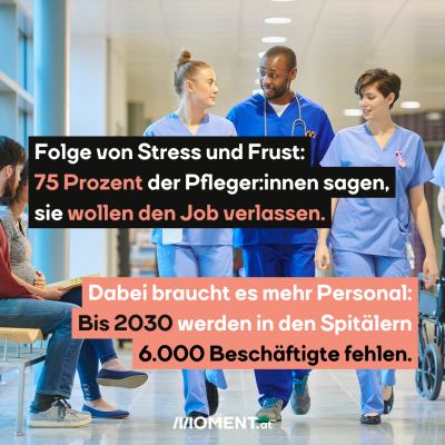 Arzt und Pflegerinnen im Krankenhaus.