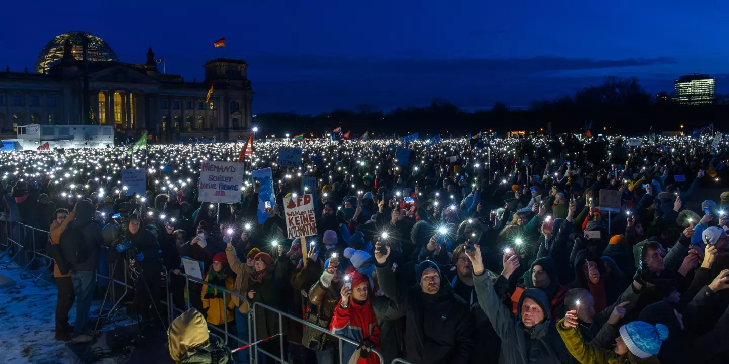 Die Großdemo gegen Rechtsextremismus in Berlin