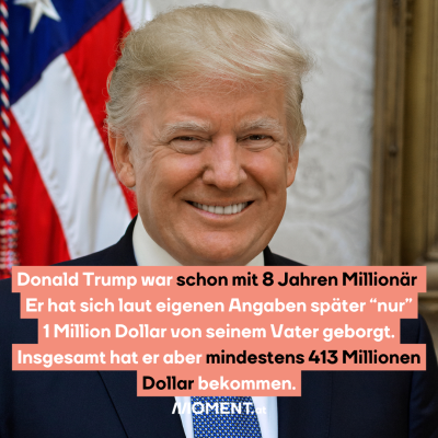 Donald Trumps Vater hat ihm hunderte Millionenen gegeben