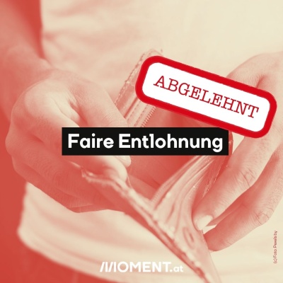 Faire Bezahlung: Abgelehnt