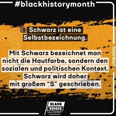 Schwarze ist eine Selbstbezeichnung