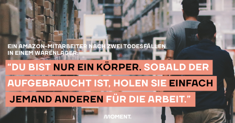 Du bist nur ein Körper. Sobald der verbraucht ist, holen sie einfach jemand anderen für die Arbeit