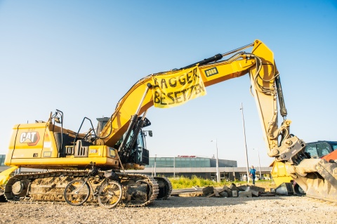 Besetzung baustelle Stadtstraße Aspern