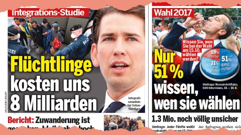 Ausschnitt Tageszeitung Österreich vom 24. August 2017.