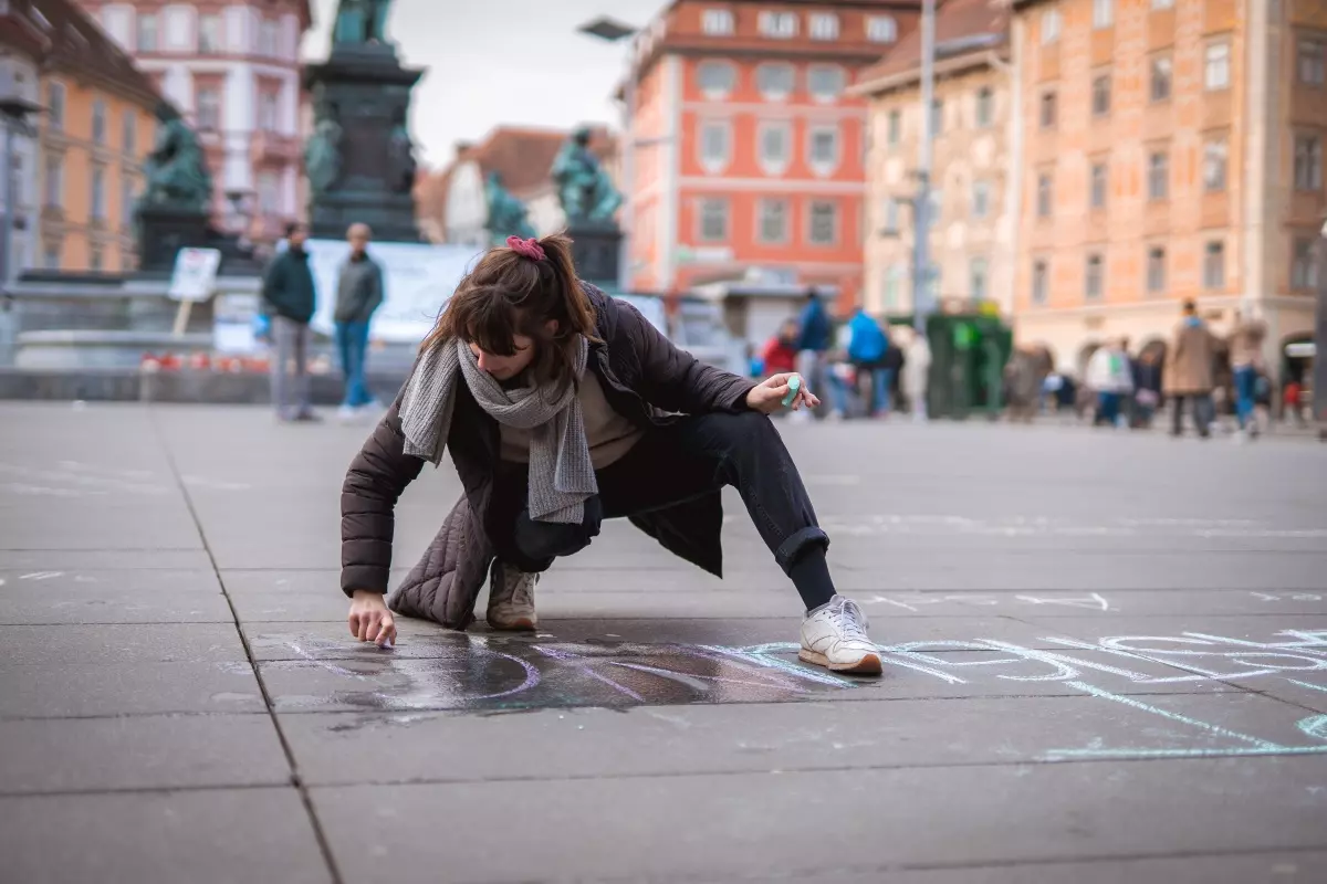 Eine Aktion von Catcalls of Graz