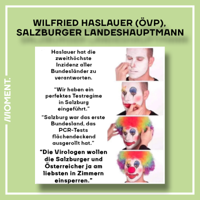 Wilfried Haslauer ist unser heutiger Clown des Tages
