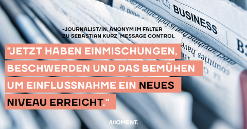 "Jetzt haben Einmischungen, Beschwerden und das Bemühen um Einflussnahme ein neues Niveau erreicht"