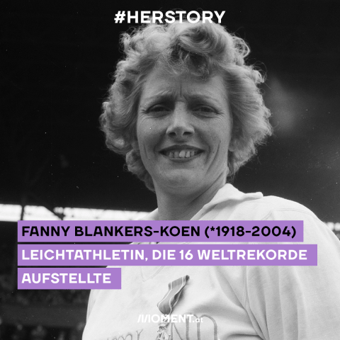 Fanny Blankers-Koen (*1918-2004) Leichtathletin, die 16 Weltrekorde aufstellte