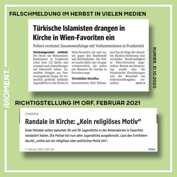 Falschmeldung im Herbst in vielen Medien 