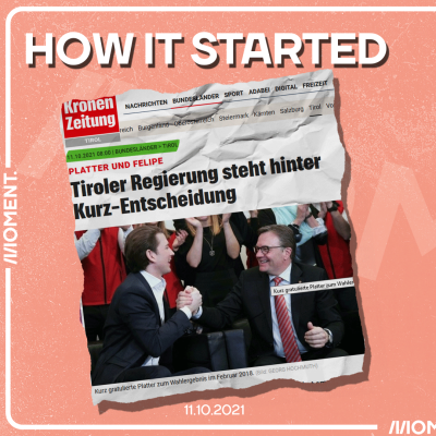 Platter neben Kurz: davor: How it started.