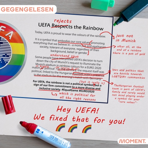 Korrigierte Version des Statements der UEFA