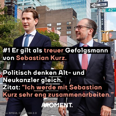 Schallenberg ist treuer Gefolgsmann von Kurz