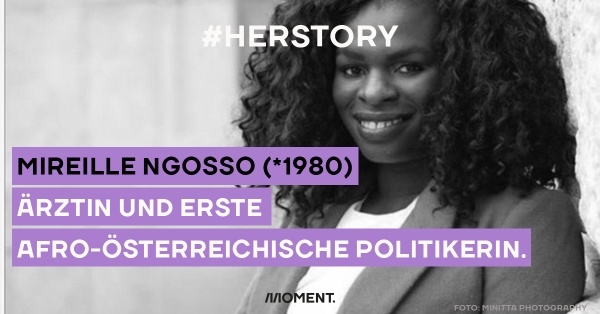 Dieses Bild zeigt Mireille Ngosso, die erste schwarze Politikerin Österreichs. 