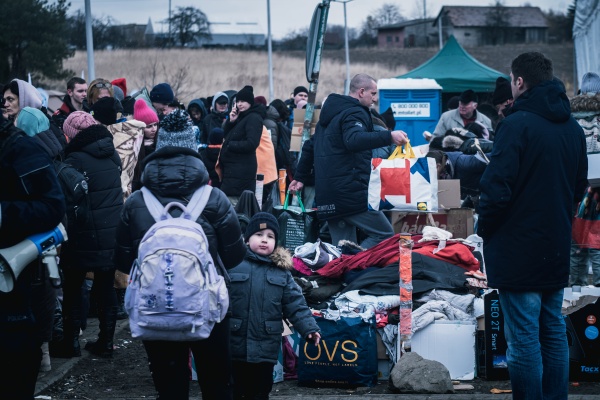 Narol: Hilfslieferungen kommen in einem Lager nahe der polnisch-ukrainischen Grenze an