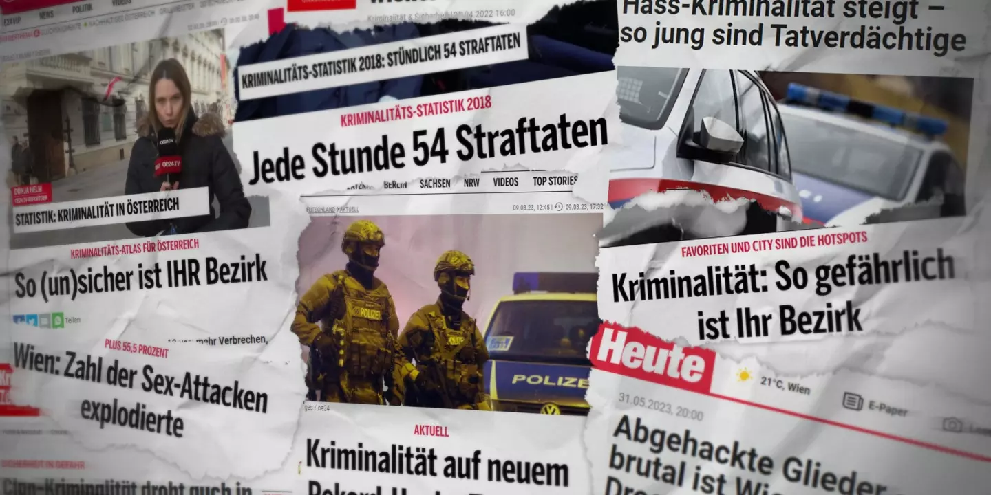 Rechtspopulist:innen und Boulevardmedien zeichnen ein Bild, dass Österreich nicht sicher sei.