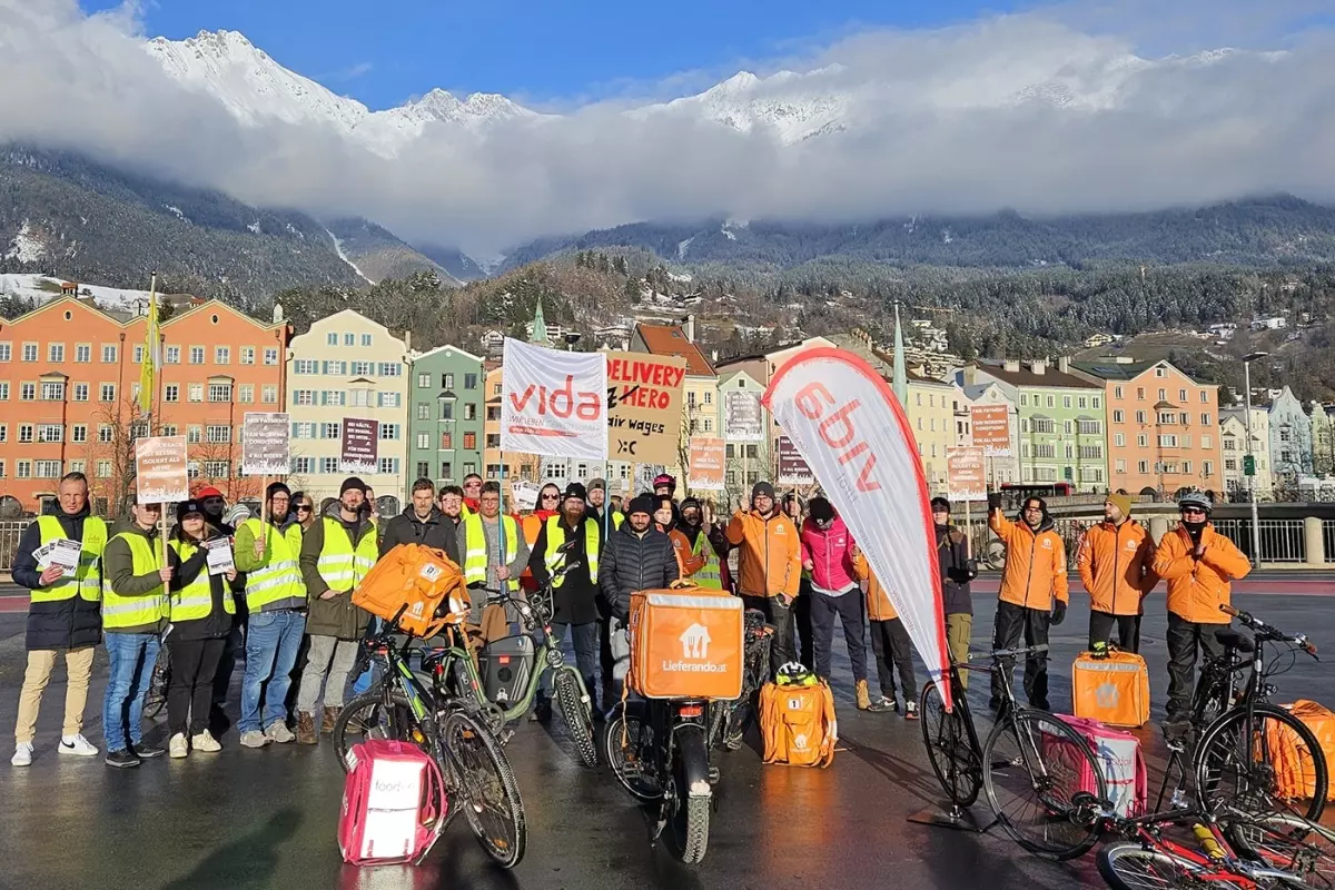 Foodora kündigt Fahrer:innen, die an Protest für bessere Bezahlung teilnahmen