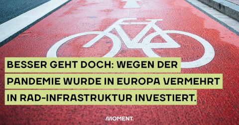 In Europa wird vermehrt in Radwege investiert