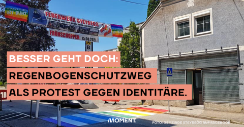 Regenbogenschutzweg gegen <span class=