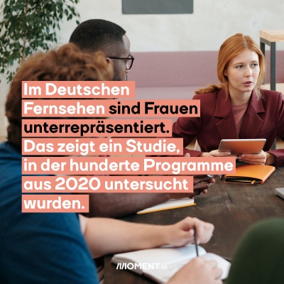 Frauen sind im Deutschen Fernsehen unterrepräsentiert. Dafür wurden hunderte Programme aus 2020 untersucht.